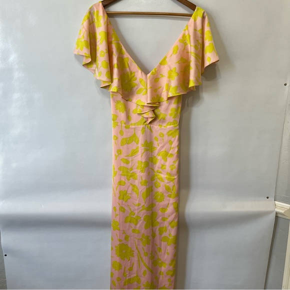 kate spade Dresses & Skirts - Kate Spade New York Floral Splash Ruffle Long Dress